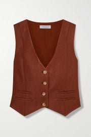 Zelos Twill vest by Gabriela Hearst at Net A Porter